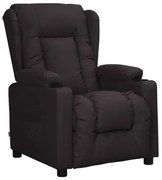 339068 vidaXL Реклайнер, черен, изкуствена кожа