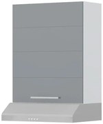 Висящ шкаф Hudson A9-60-1K за кухненски аспиратор-White - Gray