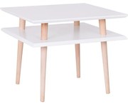 Бяла масичка за кафе , 55x55 cm Square - Ragaba