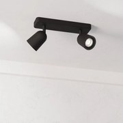Eglo 901953 - Точково осветително тяло CAMALDOLI 2xGU10/10W/230V черно