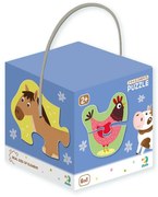 Dodo - Пъзел 2-3-4 - комплект 6 бр. - Домашни животни