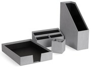 Картонени органайзери в комплект от 4 бр. Hugo Canvas Paper Laminate – Bigso