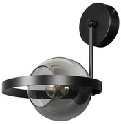 Аплик ГАЛАКСИ S, черен/сив, 1xE27