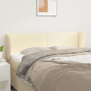3116956 vidaXL Горна табла с уши, кремава, 147x23x78/88 см, изкуствена кожа