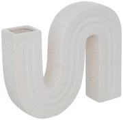 Ваза atmosphera Olme, Керамика, Бял, 20 cm