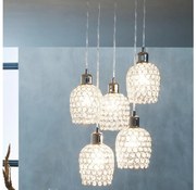 Eglo 94898 - Полилей на кабел BONARES 1 5xE27/60W/230V