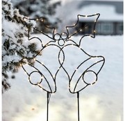 Brilagi - Външна LED коледна украса LED/3xAA IP44 55x32 cm звънчета