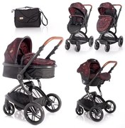 Бебешка комбинирана количка LUMINA SET LORELLI - Red
