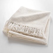 Кремаво одеяло със смес от памук 125x150 cm Ziggy – douceur d'intérieur