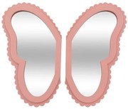 Комплект 2 огледала пеперуда Anna, MDF, Розов