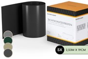 Blumfeldt Декоративни ленти, декоративна ограда, PVC твърда пластмаса, 2,53 × 0,19 m