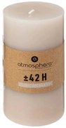 Свещ без аромат atmosphera Hugo, Кръгла, 7x13 см, Taupe