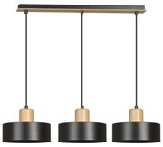 Пендел TORIN 3xE27/15W/230V черен