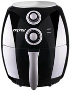 Фритюрник с горещ въздух ZEPHYR ZP 1980 AI , 1600W, 2.6 литра, до 200°C, Таймер, Черен