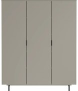 Сив детски гардероб 158x190x54 cm Tomino – Germania