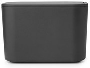 Кошче за отпадъци за баня Brabantia MindSet 1005688, Минерално покритие, Люлеещ се капак, Тъмносив