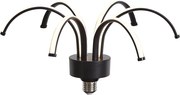 E27 LED декоративна лампа черна 6W 450 lm 3000K