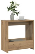 856539 vidaXL Странична маса, дъб артизан, 50x26x50 см, инженерно дърво