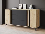 Бюфет Helsinki-Дърво-Черен