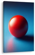 Картина на платно – Червена топка на синьо