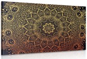 Картина на платно – Златна ориенталска Мандала