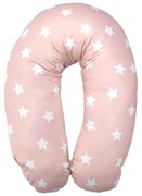 LORELLI Classic Възглавница за бременни РАНФОРС ЗВЕЗДИ PALE BLUSH