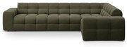 Зелен ъглов диван (десен ъгъл/L форма) Kendal – Micadoni