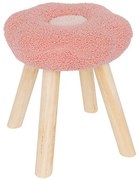 Детска табуретка atmosphera Flower, Букле, Розов