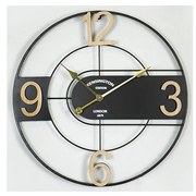 Стенен часовник 1xAA Ø 60 см черен