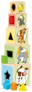 Woody - Дървени кубчета-сортер Животни