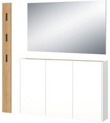 Комплект за коридор от декор от дъб в бял и естествен цвят Libbiano – Germania