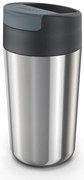 Чаша за пътуване в тъмносиньо-сребристо 450 ml Sipp - Joseph Joseph