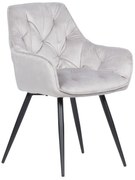 Трапезен стол LATINA - светлосив