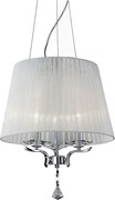 Ideal Lux - Пендел PEGASO 3xE14/28W/230V Ø 40 см лъскав хром