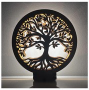 Li-Go 23577/DUB2 - LED Димируема настолна декорация LED/12W/230V 20x22 cm дъб