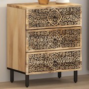 358221 vidaXL Нощно шкафче 50x33x60 см мангово дърво масив