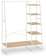 Стояща закачалка LINEA бяла/кафява