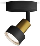 Philips - Спот CONDUIT 1xGU10/5W/230V черен/месинг