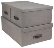 Кутии за съхранение с капак в комплект от 3 Inge - Bigso Box of Sweden