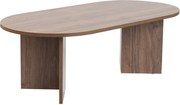 Тъмнокафява масичка за кафе с орехов декор 60x119 cm Sable – Kalune Design