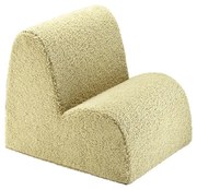 Зелен детски стол от букле Cloud – Wigiwama