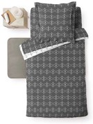 Тъмносива единична памучна олекотена завивка 140x200 cm Aristide – douceur d'intérieur