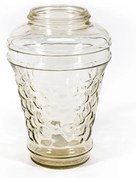 Гробищна стъклена ваза Grape опушена