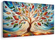 Картина на платно – Дървото на живота във витраж
