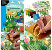 Kidea - Креативен комплект блестящи стикери Animals 99160