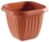 Stefanplast - Квадратна саксия Venezia 40см - теракот
