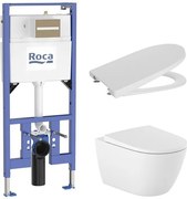 Пакет Duplo 4 в 1 Ona Rimless бял мат (бутон по избор) (A89009020 + A346687620 + A801E12621)