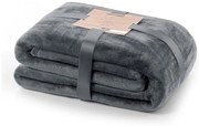 Тъмносиво одеяло от микрофибър , 150 x 200 cm Mic - DecoKing