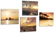 Комплект картини – Вълшебен залез на море