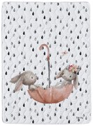 Олекотени одеяло и калъфка за възглавница в комплект от памучен сатен 140x200 cm – Butter Kings